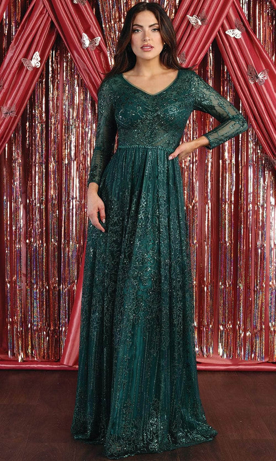 May Queen - Long Sleeve A-Line Formal Dress RQ7920