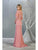 May Queen - Applique Quarter Sleeve Formal Dress MQ1810 Evening Dresses