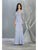 May Queen - Applique Quarter Sleeve Formal Dress MQ1810 Evening Dresses M / Dusty Blue