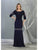 May Queen - Applique Quarter Sleeve Formal Dress MQ1810 Evening Dresses M / Navy