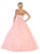 May Queen - LK106 Rhinestone Embellished Lace-Up Back Ballgown Ball Gowns 2 / Blush