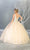 May Queen - LK143 Embellished Wide V-neck Ballgown Quinceanera Dresses