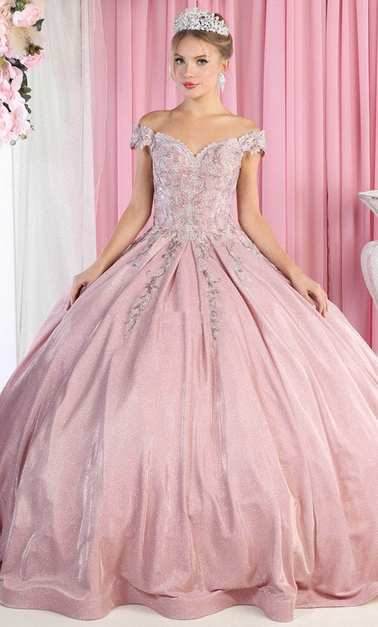 May Queen LK178 - Lace Detailed Quinceanera Ballgown