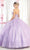 May Queen LK188 - Strapless 3D Floral Embroidered Ballgown Ball Gowns 4 / Lilac