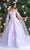 May Queen LK191 - Cape Sleeve Applique Gown Prom Dresses 2 / Lilac