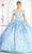 May Queen LK192 - Off Shoulder Floral Quinceanera Gown Quinceanera Dresses