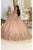 May Queen LK211 - Cape Sleeves Glitter Ballgown Special Occasion Dress