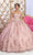 May Queen LK217 - Lace Sweetheart Ballgown Quinceanera Dresses 4 / Rose Gold