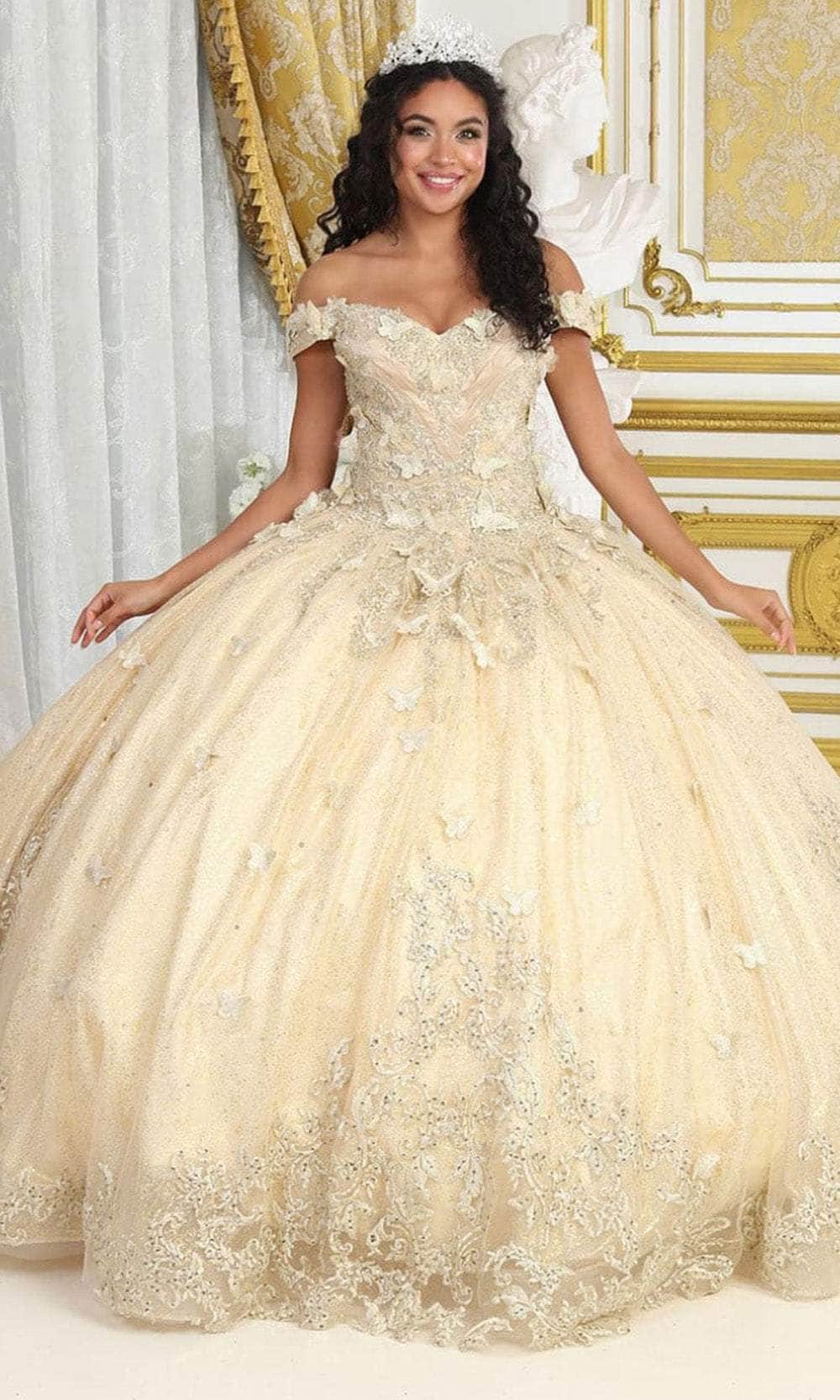 yellow gold dress Floral Jacquard Strapless Tee party dress to Male Color:BLACK IVORY