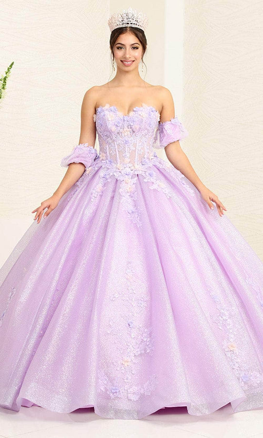 May Queen LK245 - Applique Ballgown