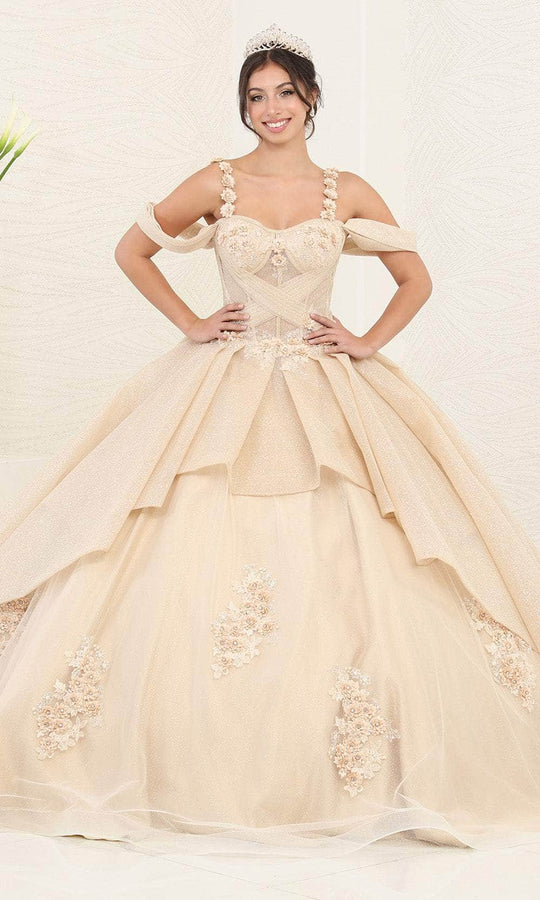 May Queen LK250 - Cold Shoulder Ballgown