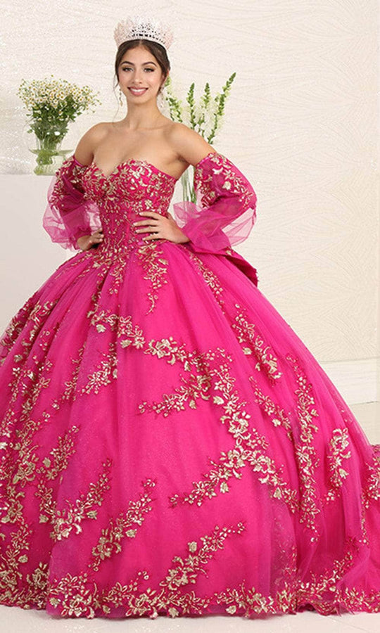 May Queen LK251 - Cape Sweetheart Ballgown