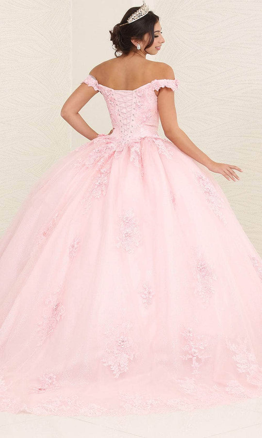 May Queen LK260 - Off Shoulder Floral Ballgown