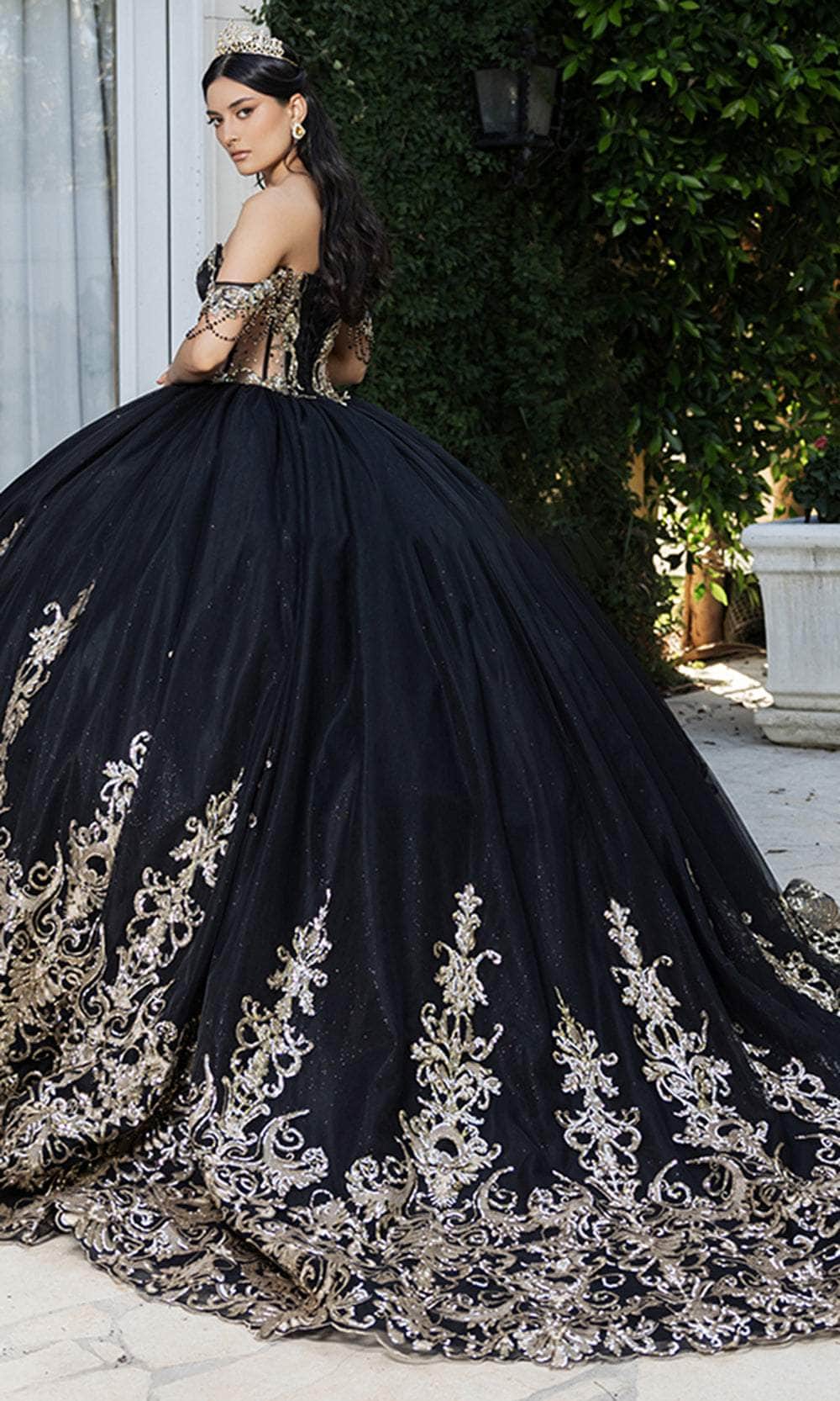 black sheer maxi dress panel for women with flutter sleeves – Gimaguas Size:ADULT Mermaid 18th birthday dress ideas