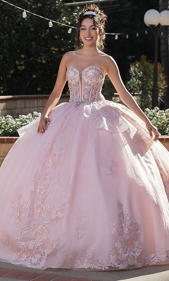 May Queen LK268 - Floral Sweetheart Ballgown