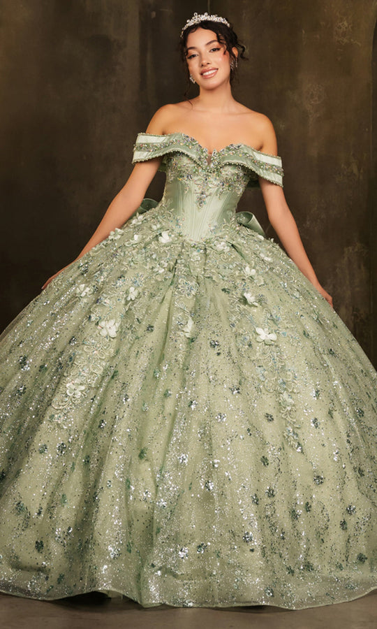 May Queen LK277 - Sweetheart Neckline Beaded Ballgown
