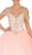 May Queen LK96 - Cold Shoulder Embellished Quinceanera Ballgown Quinceanera Dresses 12 / Aqua
