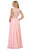 May Queen MQ152 - Lace Bodice A-Line Prom Dress Bridesmaid Dresses