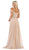 May Queen MQ1602 - Off Shoulder Chiffon Formal Gown Formal Gowns