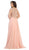May Queen MQ1615B - Illusion Sleeve A-Line Prom Dress Prom Dresses 6XL / Champagne