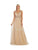 May Queen MQ1623 - Embellished A-line Evening Dress Bridesmaid Dresses 2 / Gold