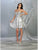 May Queen - MQ1691 Sequin Embellished Strapless Cocktail Dress Cocktail Dresses 2 / Silver