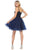 May Queen MQ1693 - Appliqued A-Line Tulle Cocktail Dress Cocktail Dresses