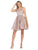 May Queen MQ1702 - Sleeveles Glitter Cocktail Dress Homecoming Dresses 4 / Mauve
