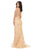 May Queen MQ1758 - Soutache Sheath Evening Gown Evening Dresses 14 / Ivory