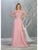 May Queen MQ1763 - Short Sleeve Formal Dress Prom Dresses M / Dusty Rose