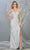 May Queen MQ1768 - Deep V-Neck Glitter Evening Dress Evening Dresses 12 / Champagne