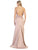 May Queen - MQ1779 Embellished V-neck Trumpet Dress Evening Dresses