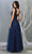 May Queen MQ1799 - Cap Sleeve Lace Evening Dress Evening Dresses 16 / Burgundy