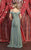 May Queen MQ1870 - Off Shoulder High Slit Long Dress Prom Dresses