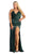 May Queen MQ1899 - Cowl Neck Ruched Evening Gown Evening Dresses 2 / Huntergreen