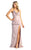 May Queen MQ1899 - Cowl Neck Ruched Evening Gown Evening Dresses 2 / Mauve