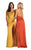 May Queen MQ1899 - Cowl Neck Ruched Evening Gown Evening Dresses