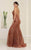 May Queen MQ1905 - Sequined Plunging V-Neck Evening Gown Evening Dresses
