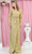 May Queen MQ1924 - V-Neck Glittered Formal Gown Mother of the Bride Dresses S / Gold