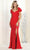May Queen MQ1928 - Ruched Detailed Sweetheart Neck Evening Dress 12 / Royal