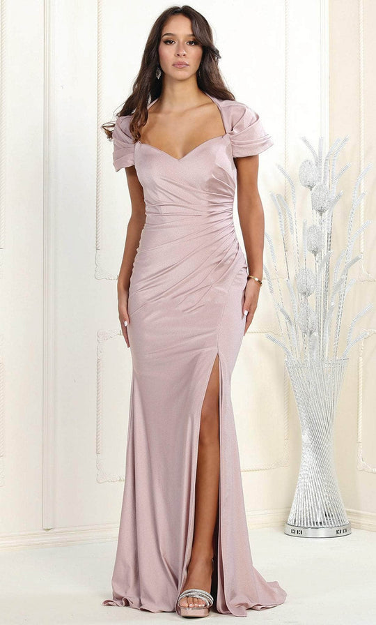 May Queen MQ1928 - Shawl Sleeve Mermaid Evening Dress
