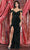 May Queen MQ1957 - Sequin Embellished V-Neck Evening Dress Special Occasion Dress 4 / Huntergreen