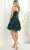 May Queen MQ1965 - V-Neck Glitter Cocktail Dress Cocktail Dresses