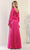 May Queen MQ1974 - Long Sleeve Ruched Detail Evening Dress Winter Formals and Balls