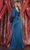 May Queen MQ1974 - Long Sleeve Ruched Detail Evening Dress Winter Formals and Balls