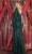 May Queen MQ1986 - Plunging Striped Sequin Prom Gown Prom Dresses