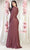 May Queen MQ1993 - Long Sleeve V-Neck Evening Dress Evening Dresses