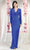 May Queen MQ1993 - Long Sleeve V-Neck Evening Dress Evening Dresses 6 / Royal Blue