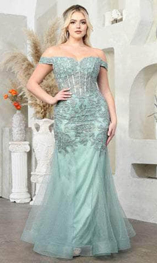 May Queen MQ1995 - Corset Mermaid Prom Dress