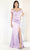 May Queen MQ1997 - Off-Shoulder Ruched Detail Prom Dress Prom Dresses 4 / Lilac
